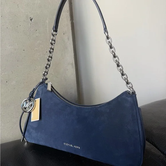 Michael Kors Nolita Navy Blue Shoulder Bag - Picture 1 of 4